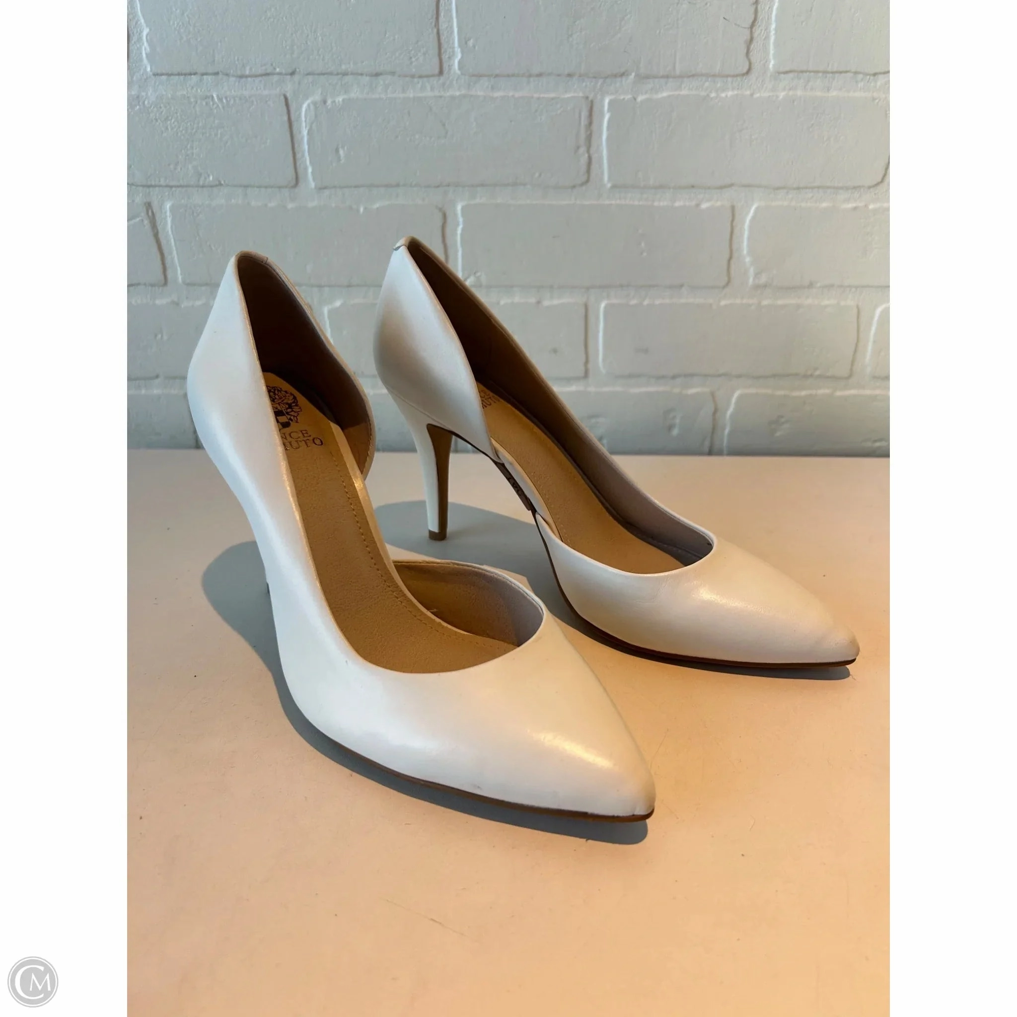 Shoes Heels Stiletto By Vince Camuto In White, Size: 10