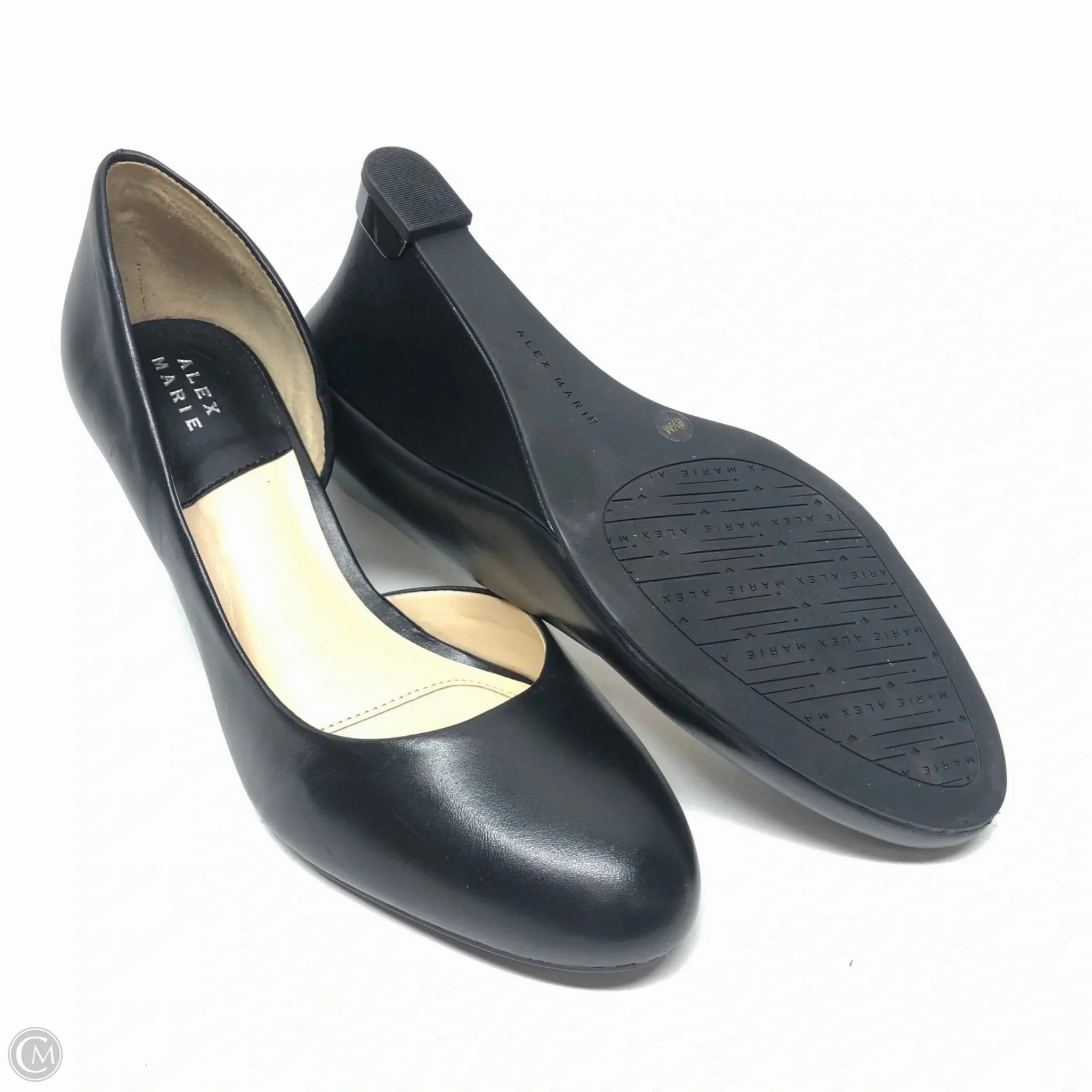 Shoes Heels Wedge By Alex Marie In Black, Size: 8.5
