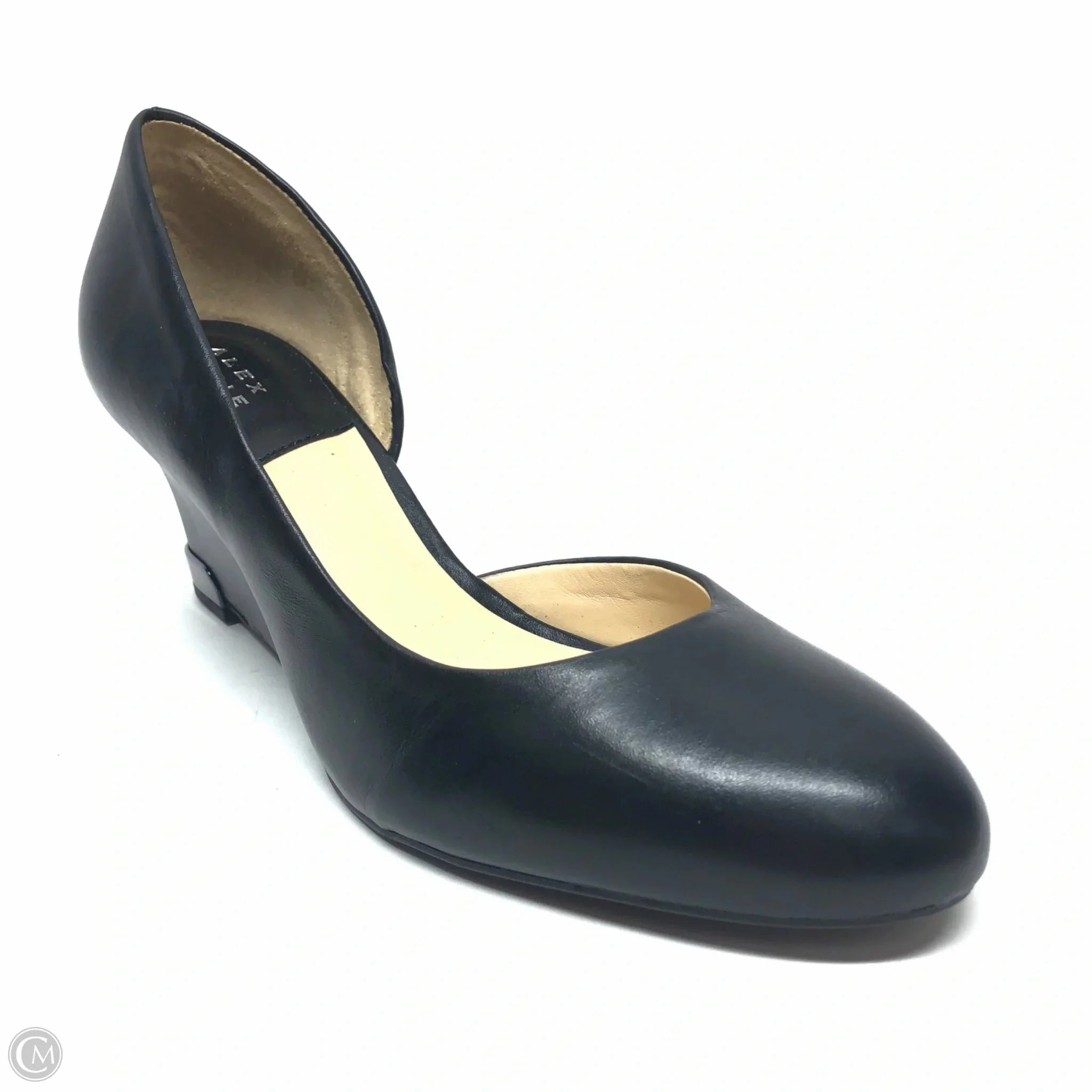 Shoes Heels Wedge By Alex Marie In Black, Size: 8.5