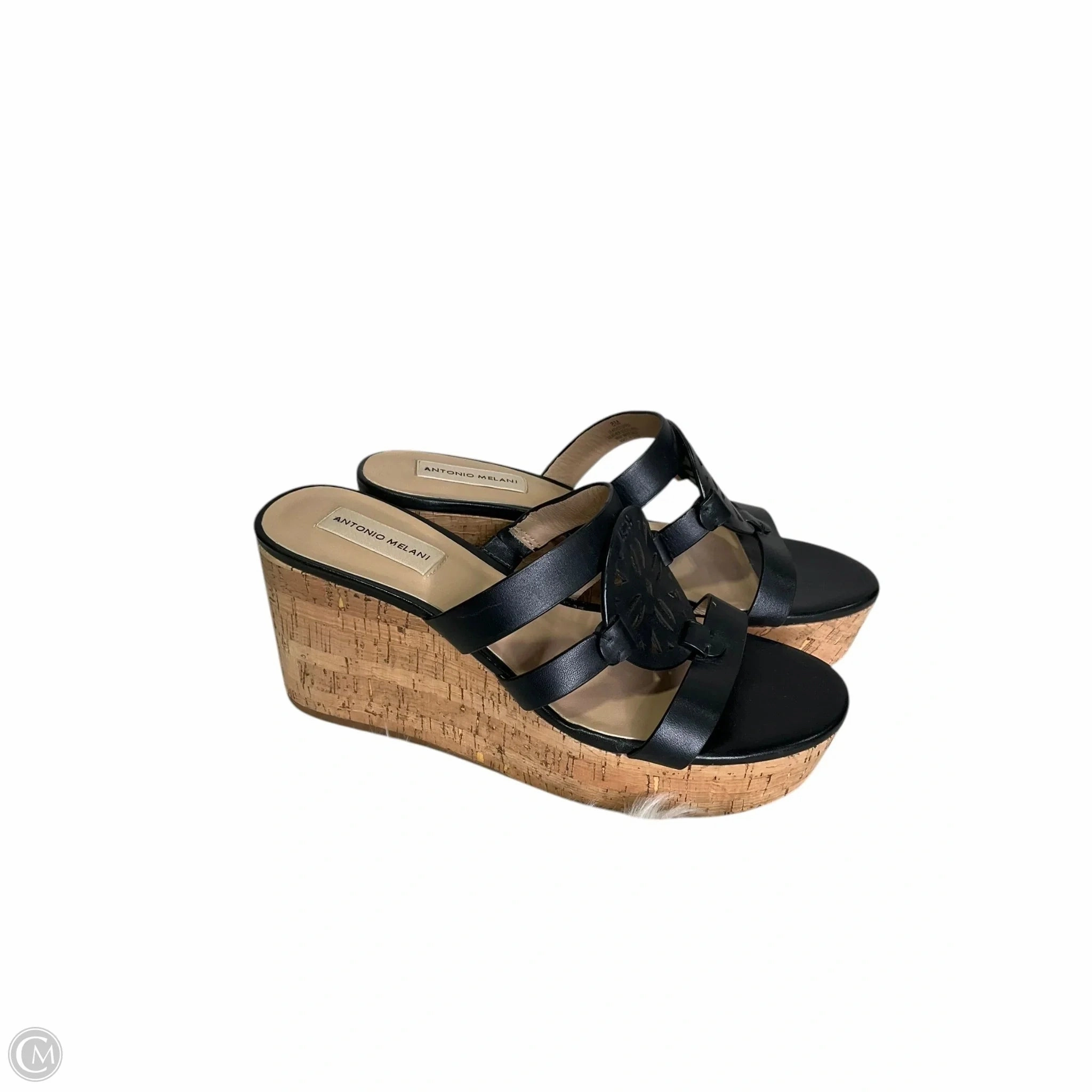 Shoes Heels Wedge By Antonio Melani In Black & Brown, Size: 8