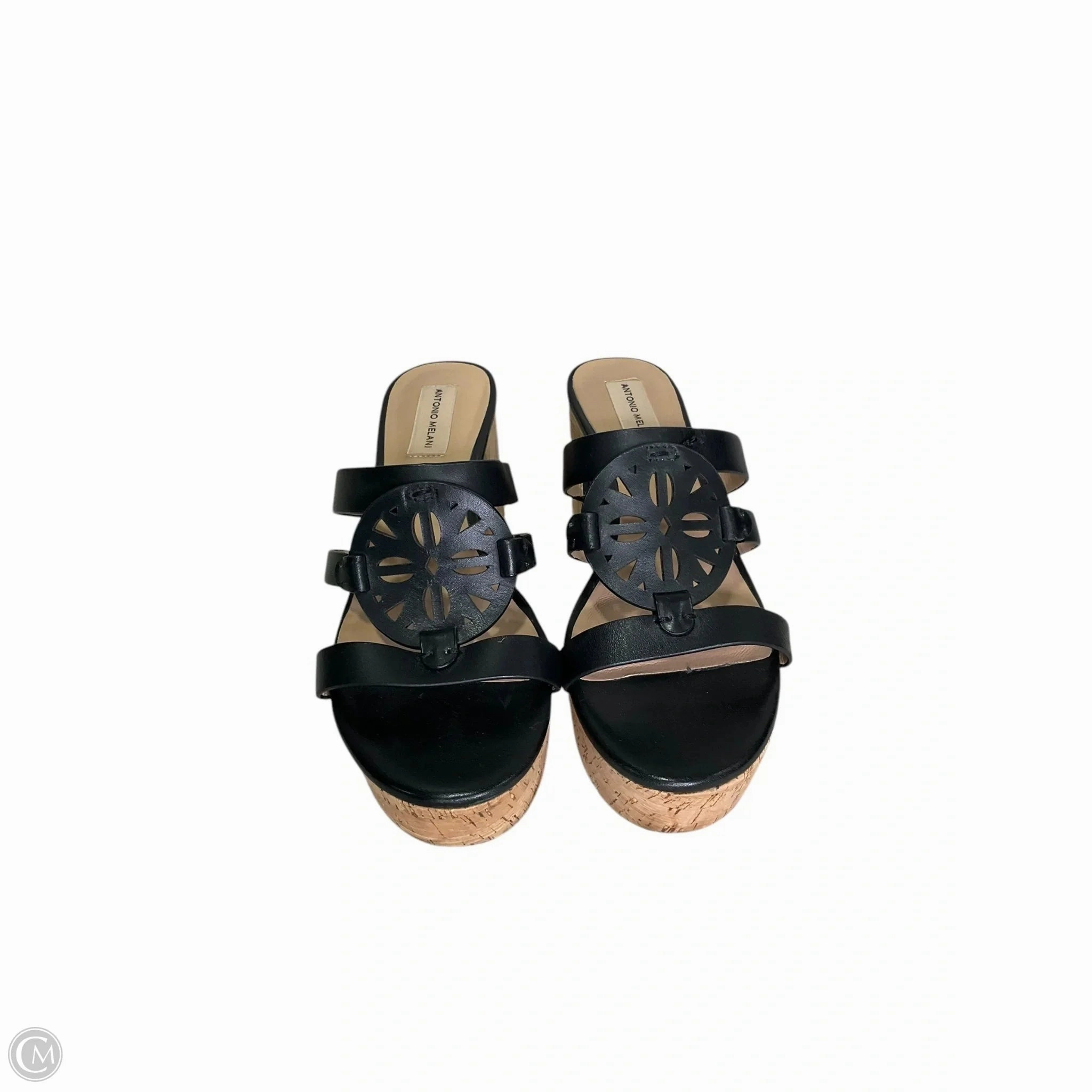 Shoes Heels Wedge By Antonio Melani In Black & Brown, Size: 8