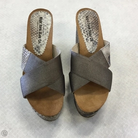 Shoes Heels Wedge By Cmc In Snakeskin Print, Size: 7.5