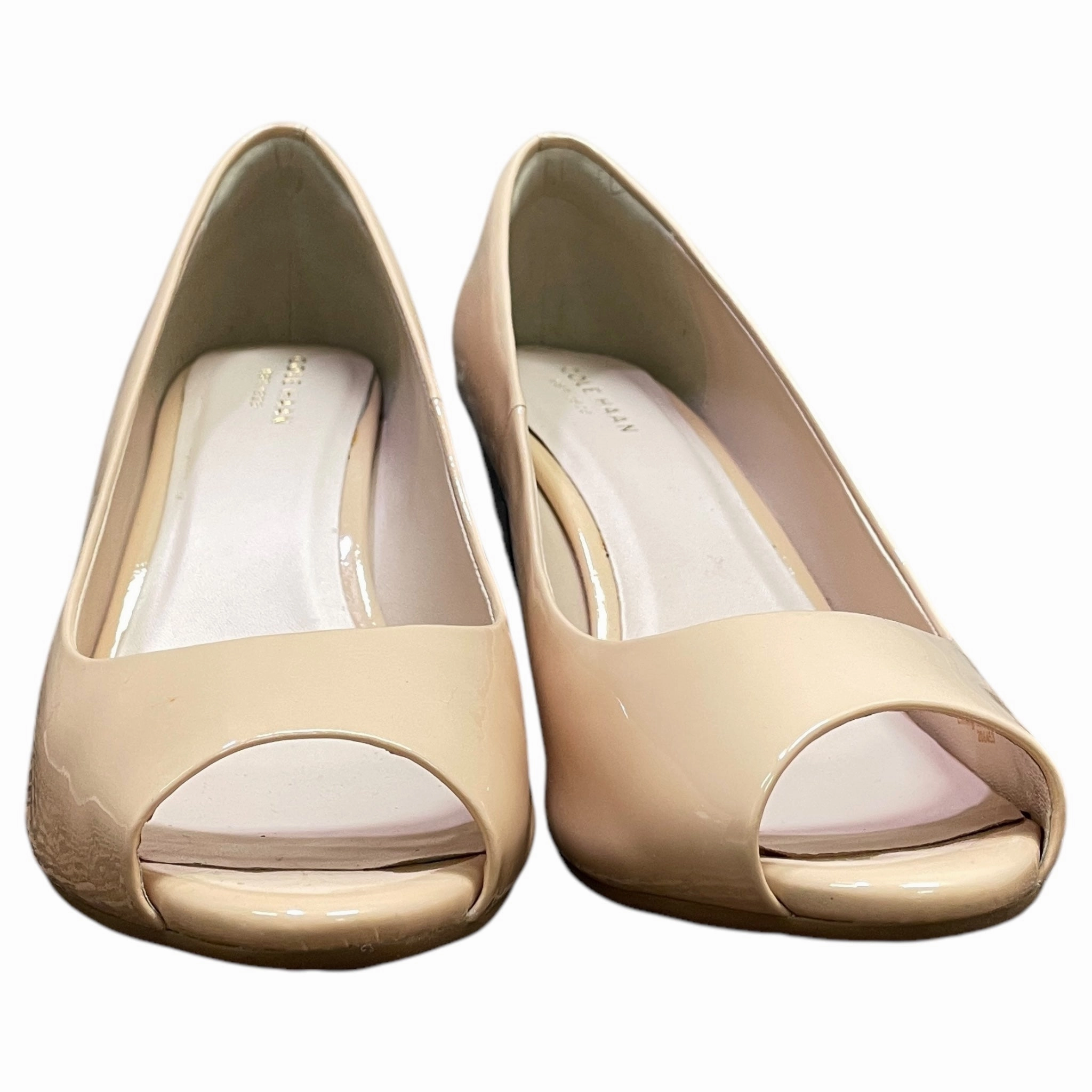 Shoes Heels Wedge By Cole-Haan In Cream, Size:8.5
