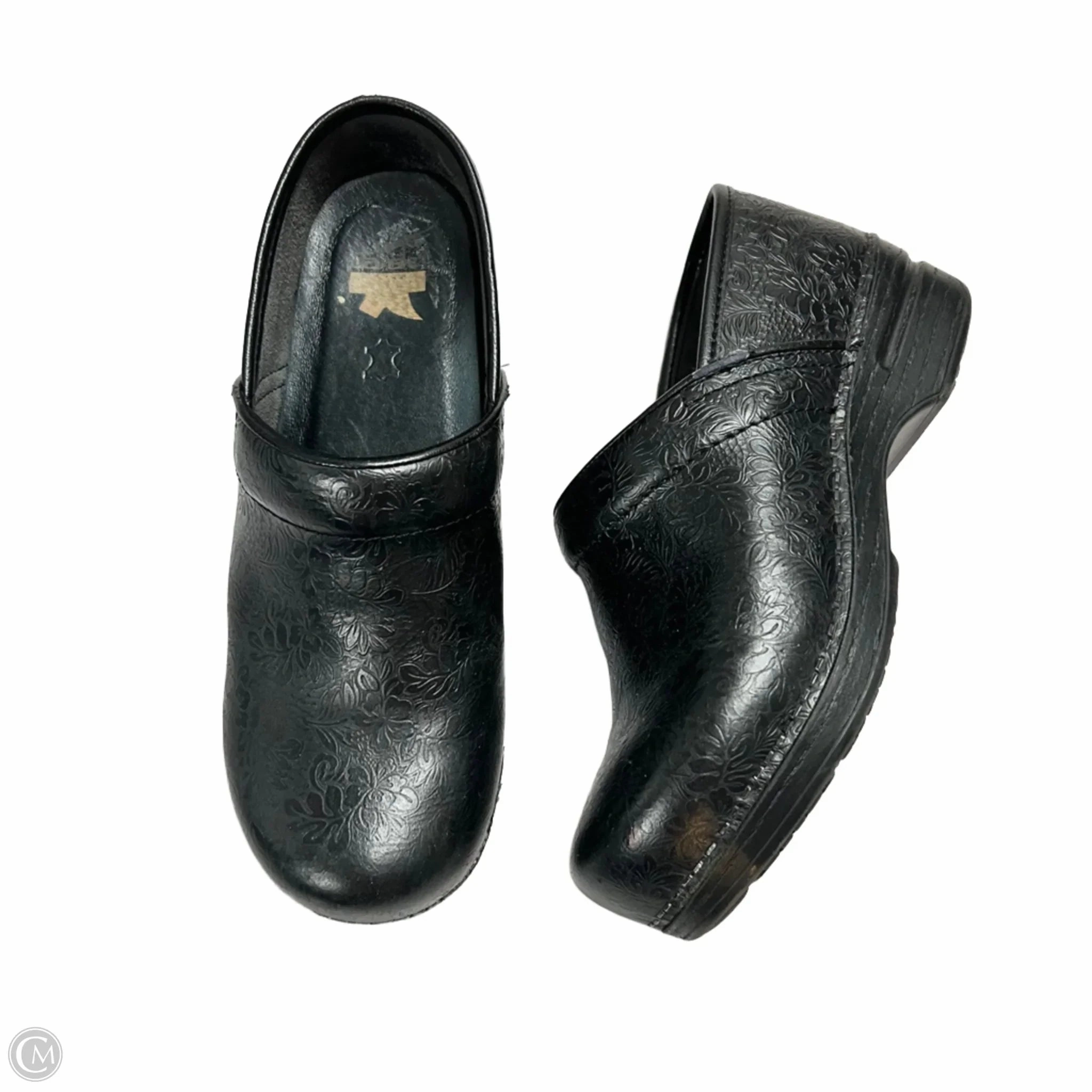 Shoes Heels Wedge By Dansko In Black, Size: 8.5