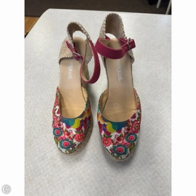 Shoes Heels Wedge By Desigual In Floral Print, Size: 6.5