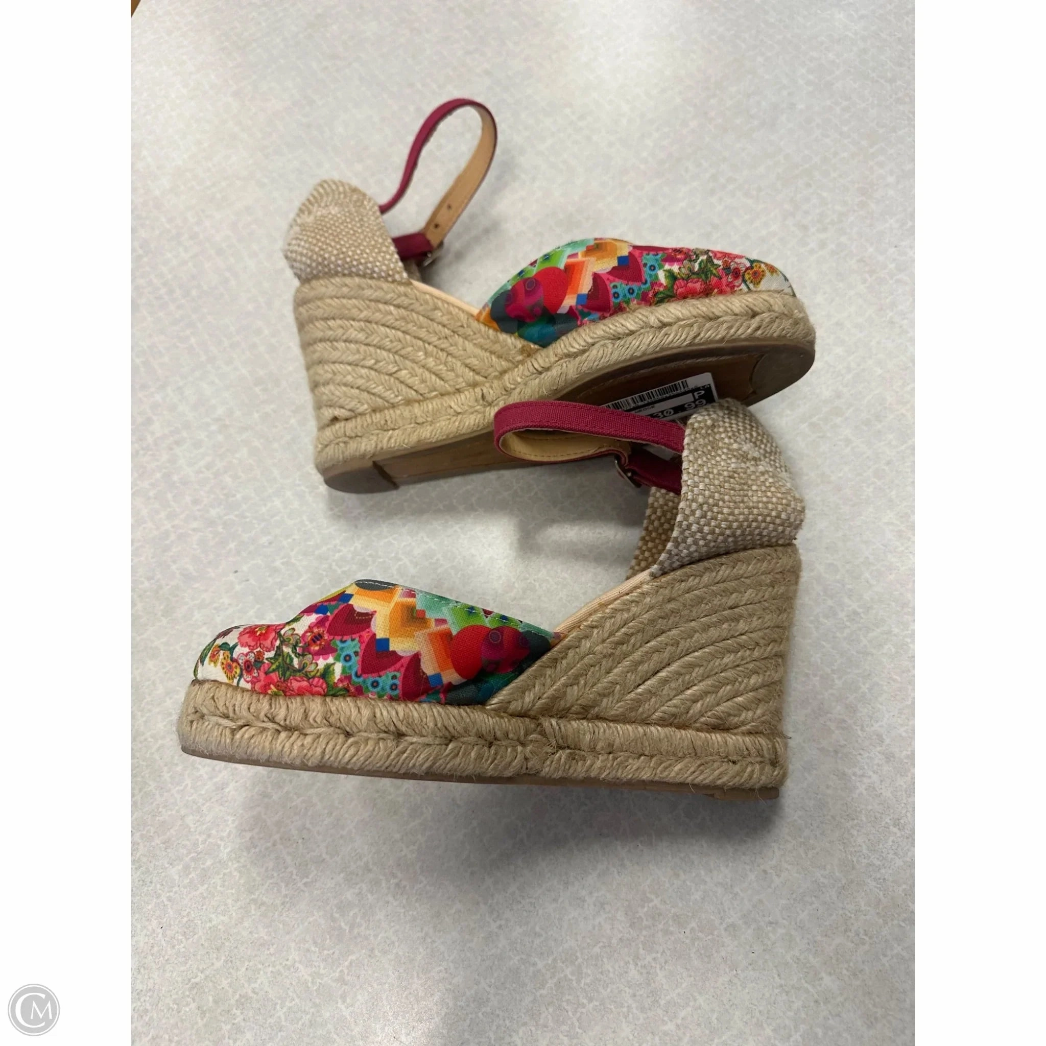 Shoes Heels Wedge By Desigual In Floral Print, Size: 6.5