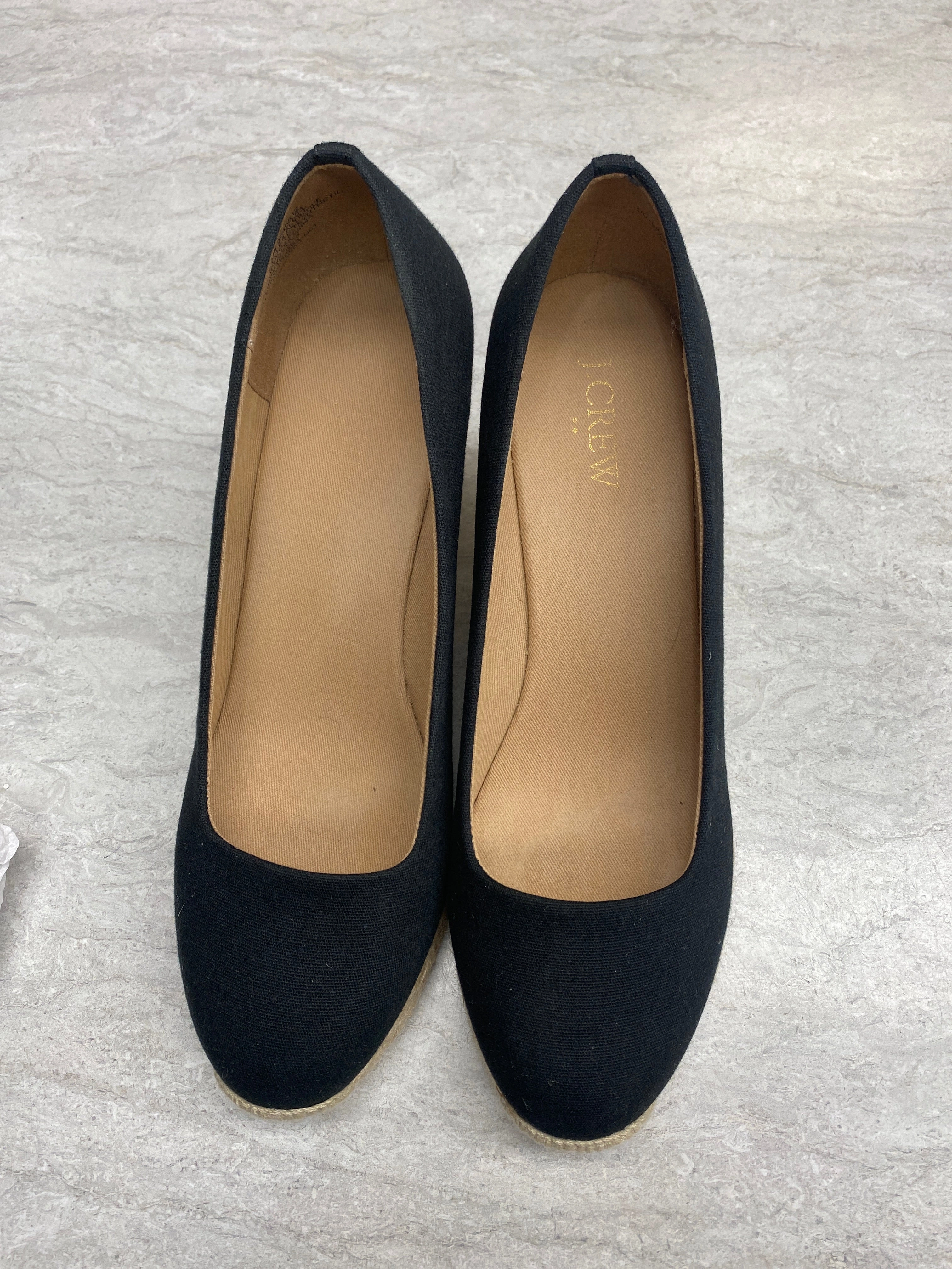 Shoes Heels Wedge By J. Crew In Black & Tan, Size: 8