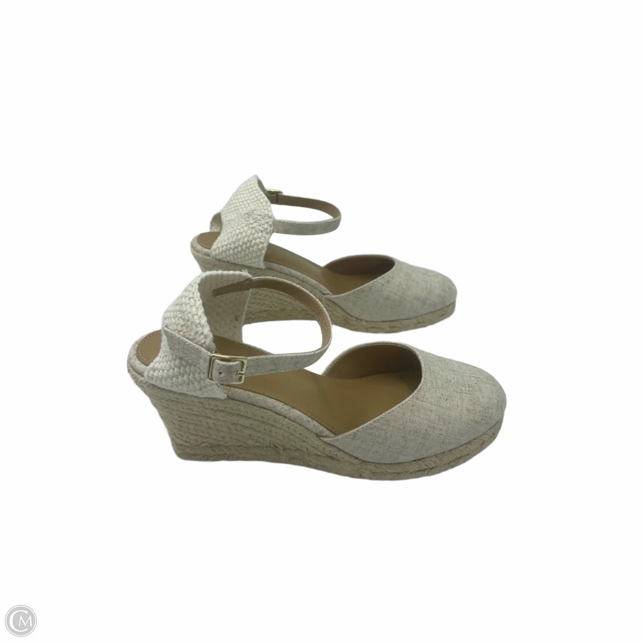 Shoes Heels Wedge By J. Crew In Cream, Size: 7.5