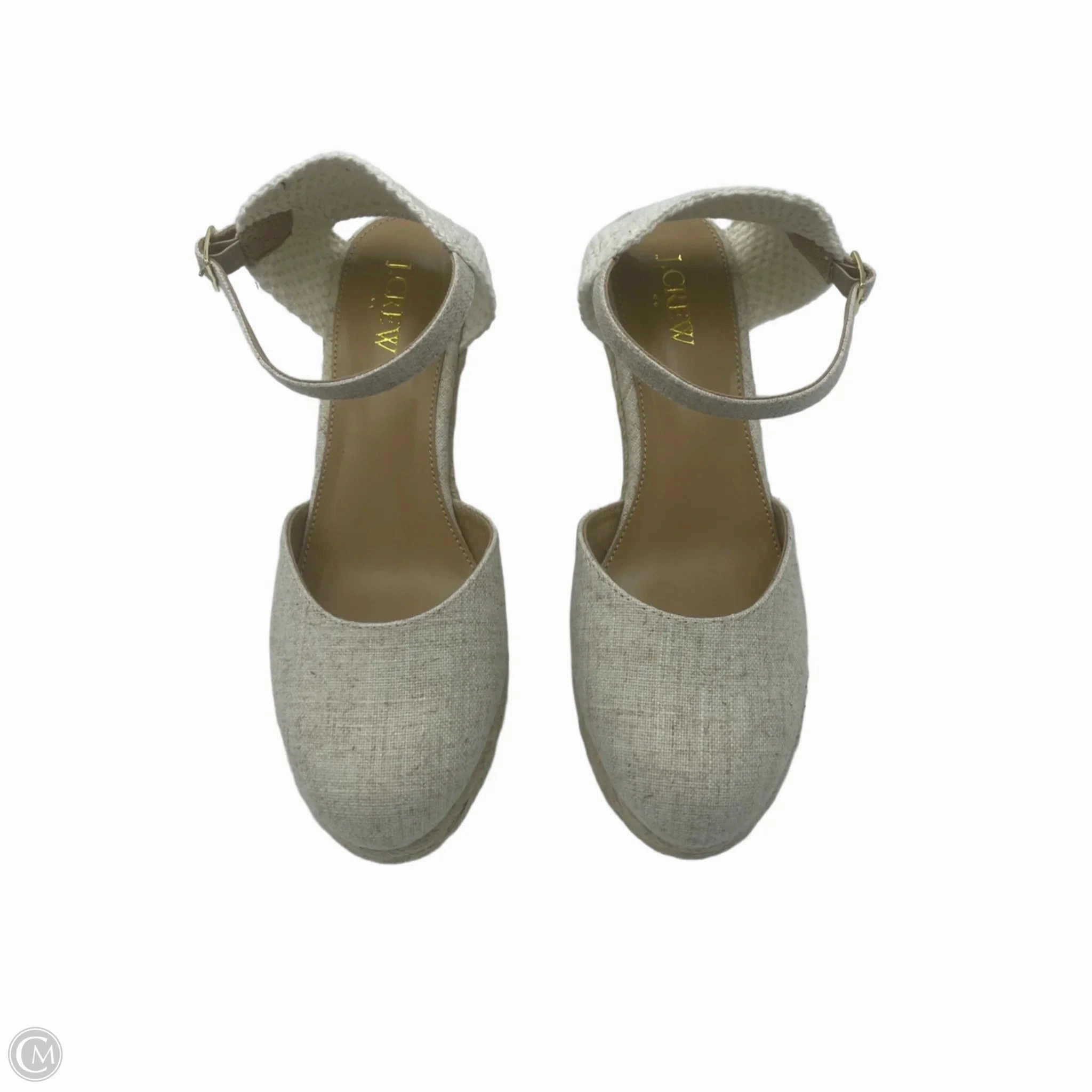 Shoes Heels Wedge By J. Crew In Cream, Size: 7.5