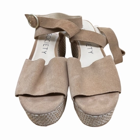 Shoes Heels Wedge By Sole Society In Tan, Size:9