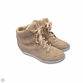 Shoes Heels Wedge By Sorel In Pink, Size: 6