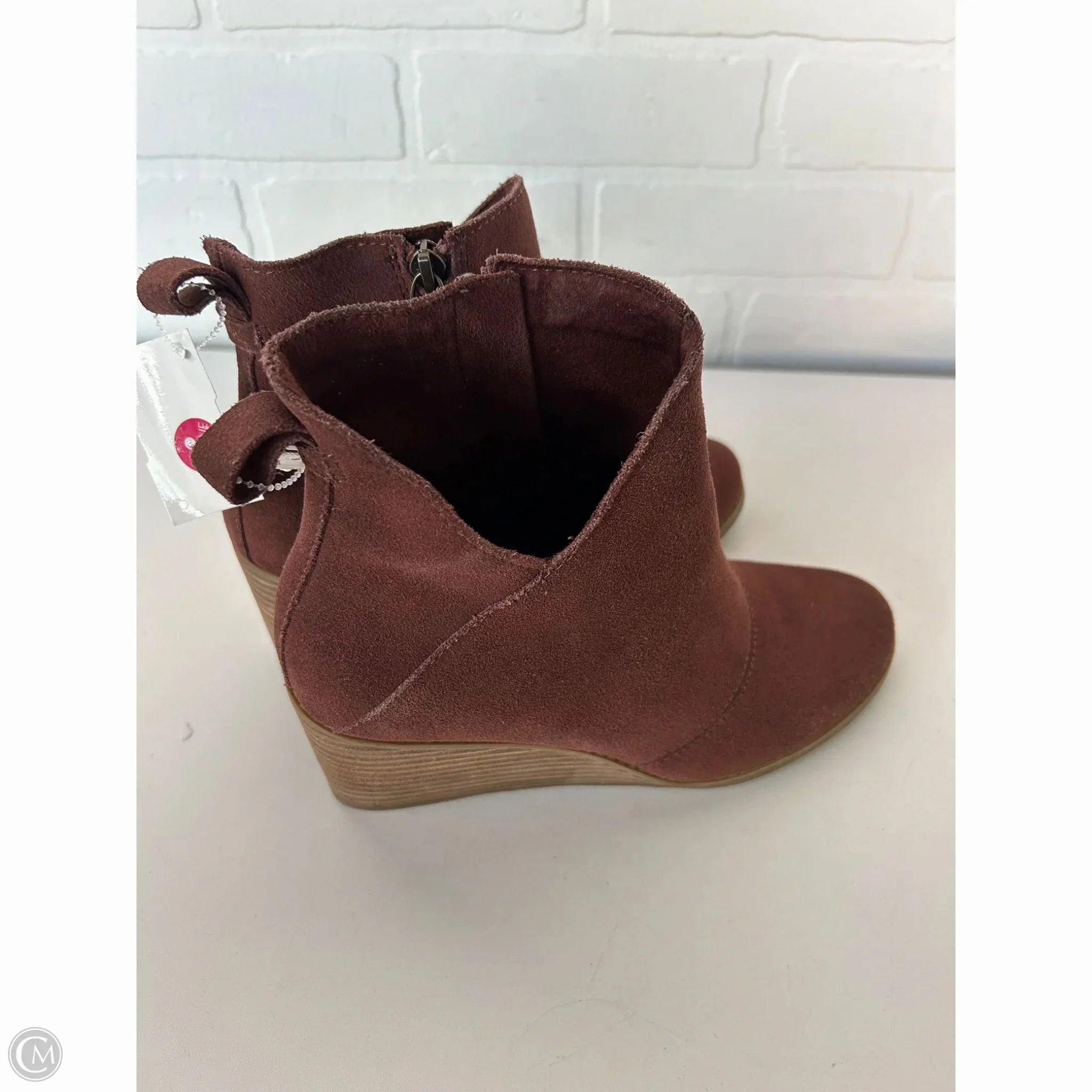 Shoes Heels Wedge By Toms In Brown, Size: 7.5