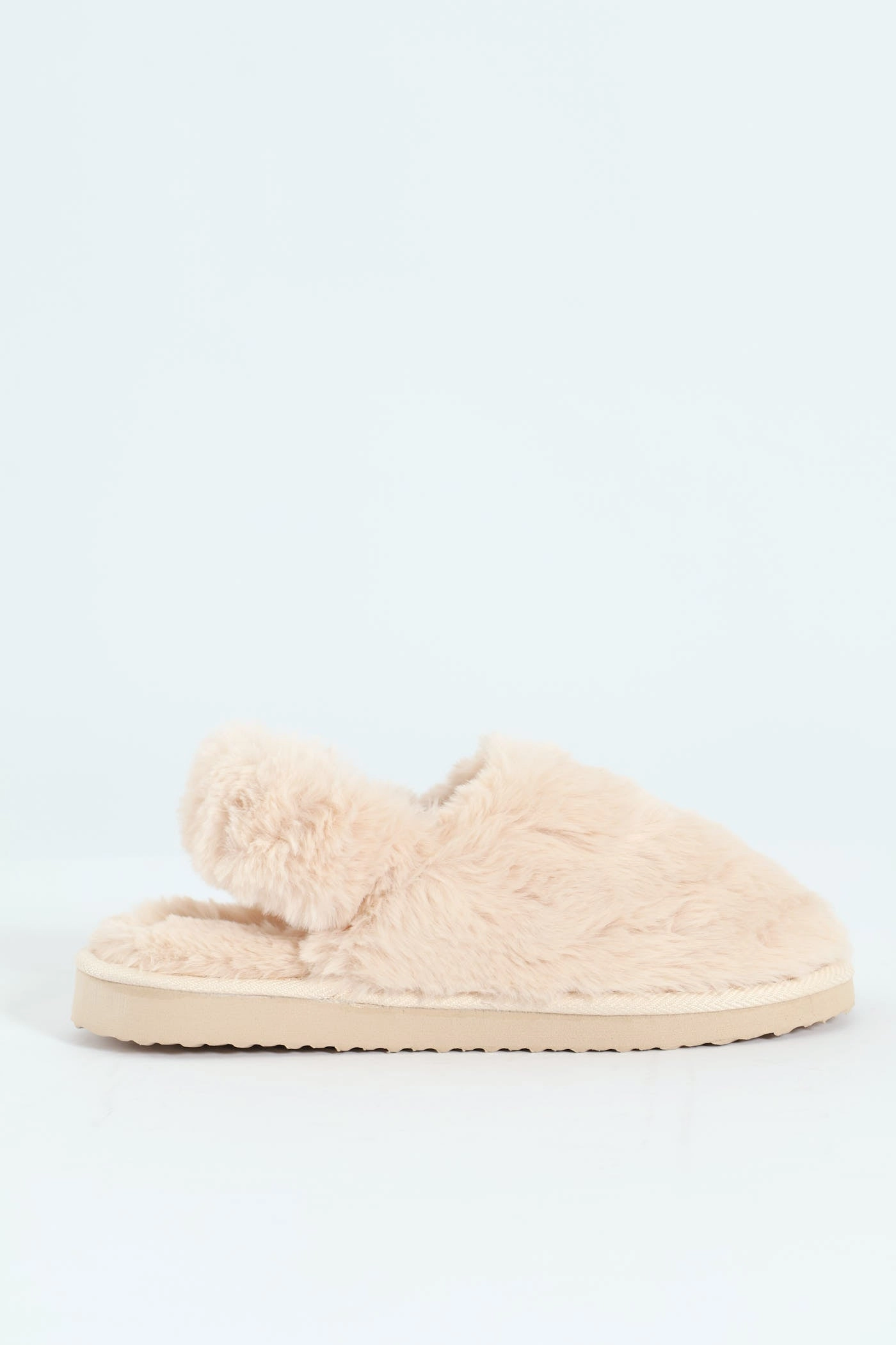 Slingback Closed Toe Slipper - Stone