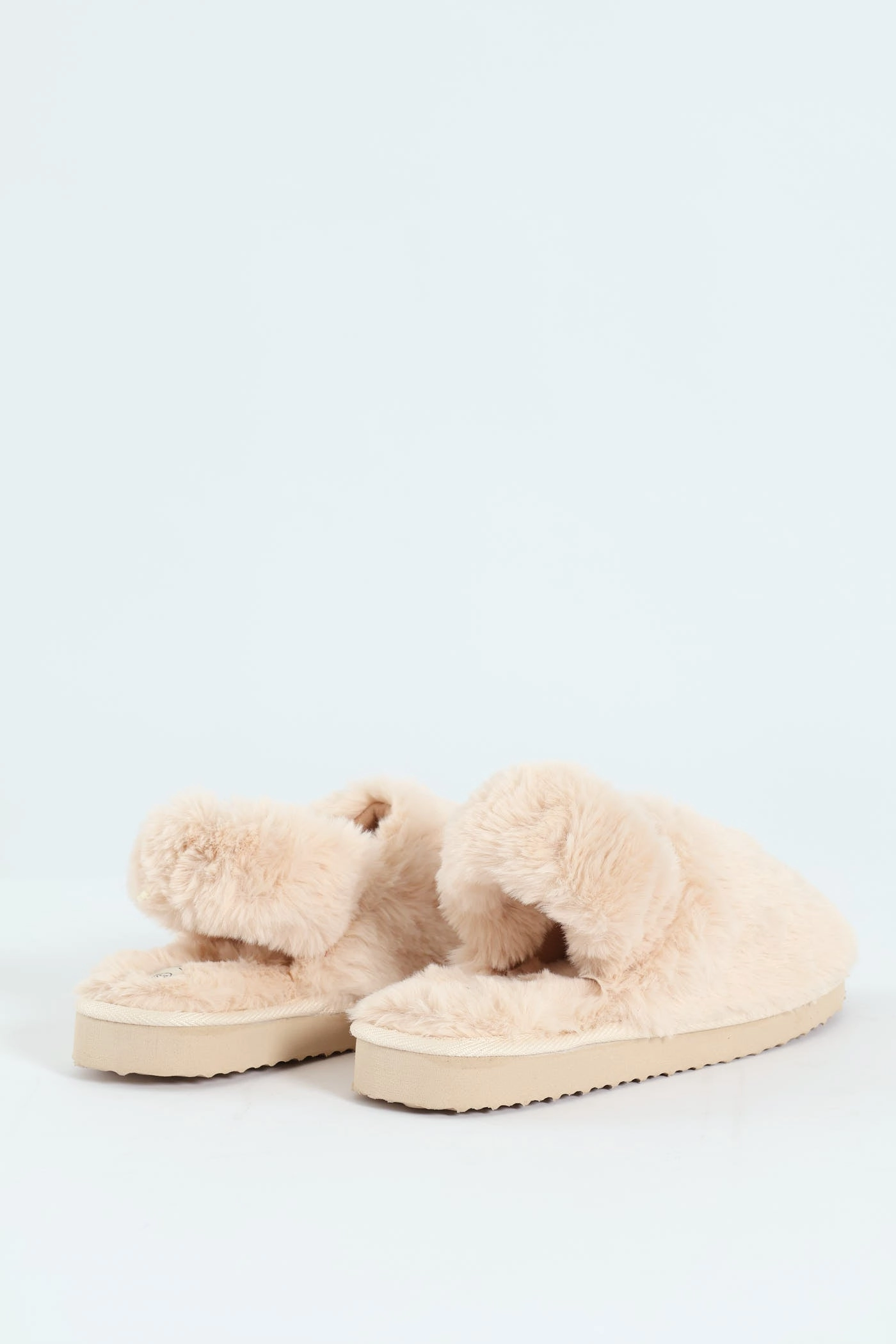 Slingback Closed Toe Slipper - Stone