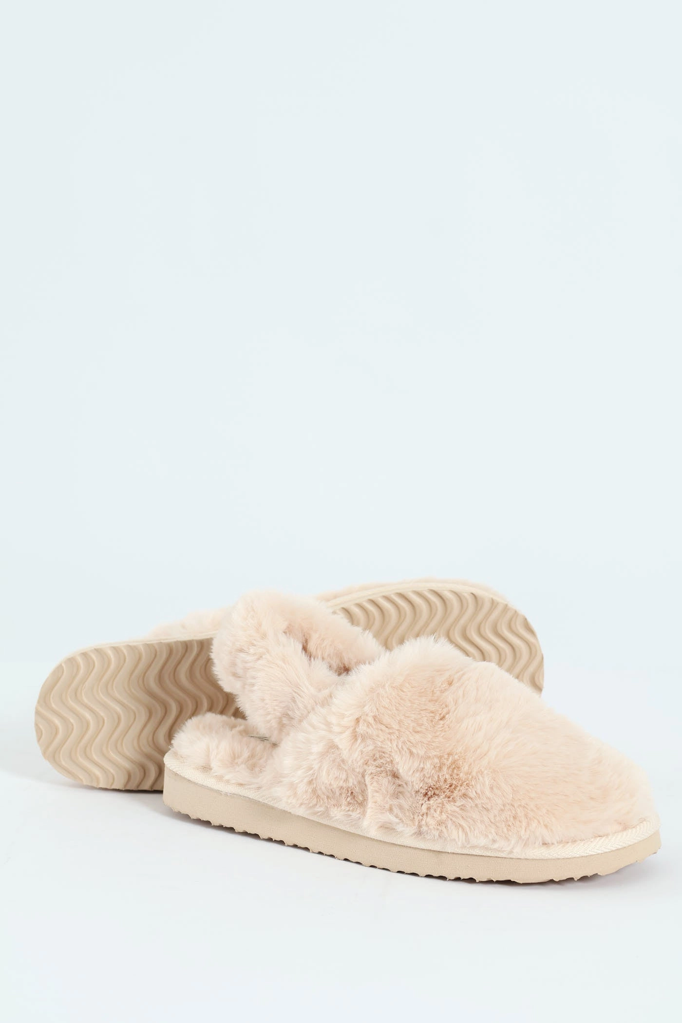 Slingback Closed Toe Slipper - Stone