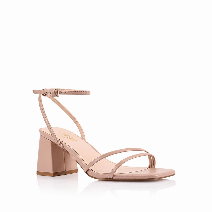 Stevie Block Heel Sandals - Dusty Pink