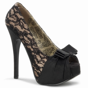 TEEZE-28  Champagne Satin-Black