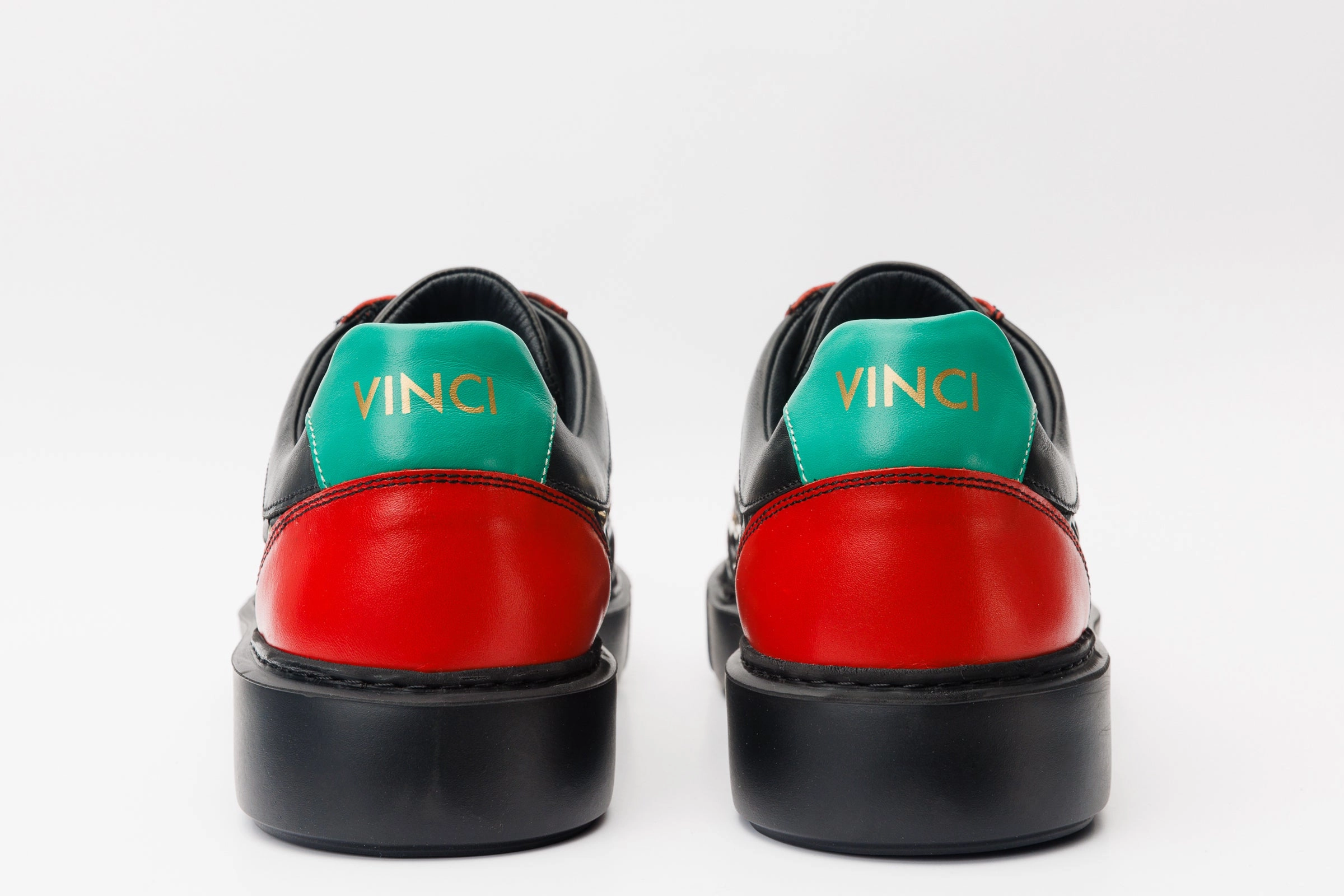 The Messina Black & Gold Woven Leather Men Sneaker Final Sale!