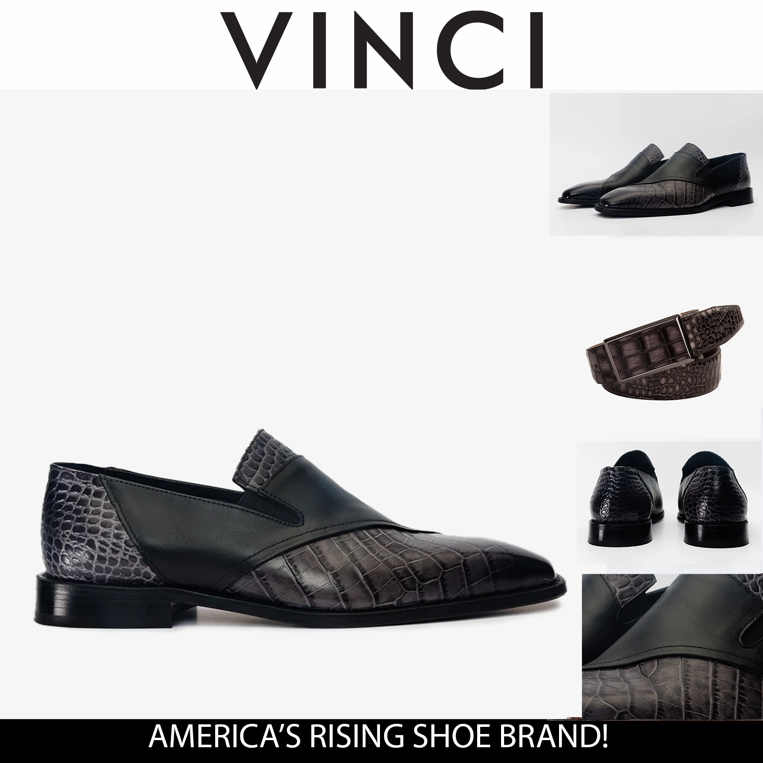 The Mississippi Black Leather Loafer Men Shoe