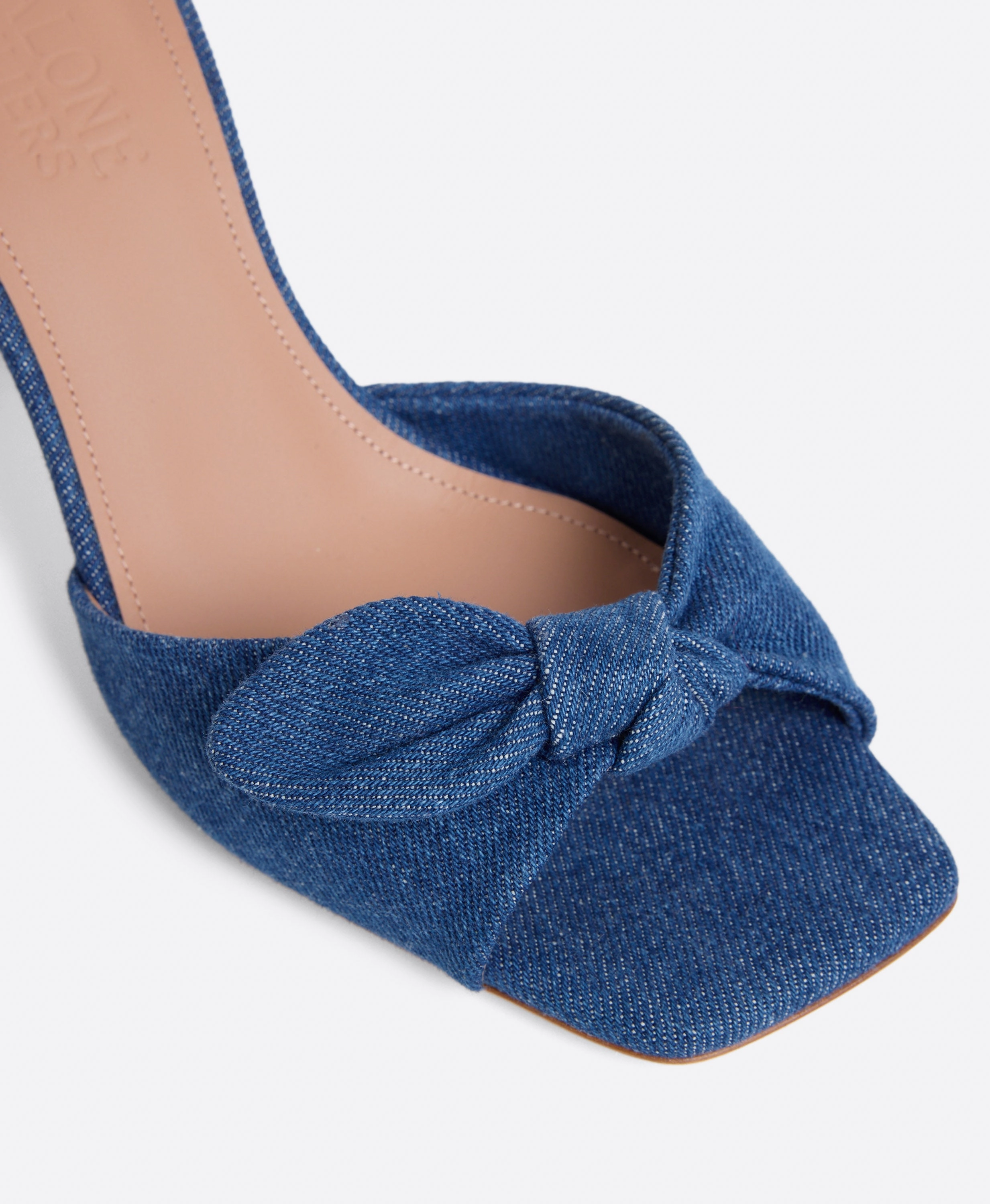 Vargas 70 Blue Denim Heeled Sandals