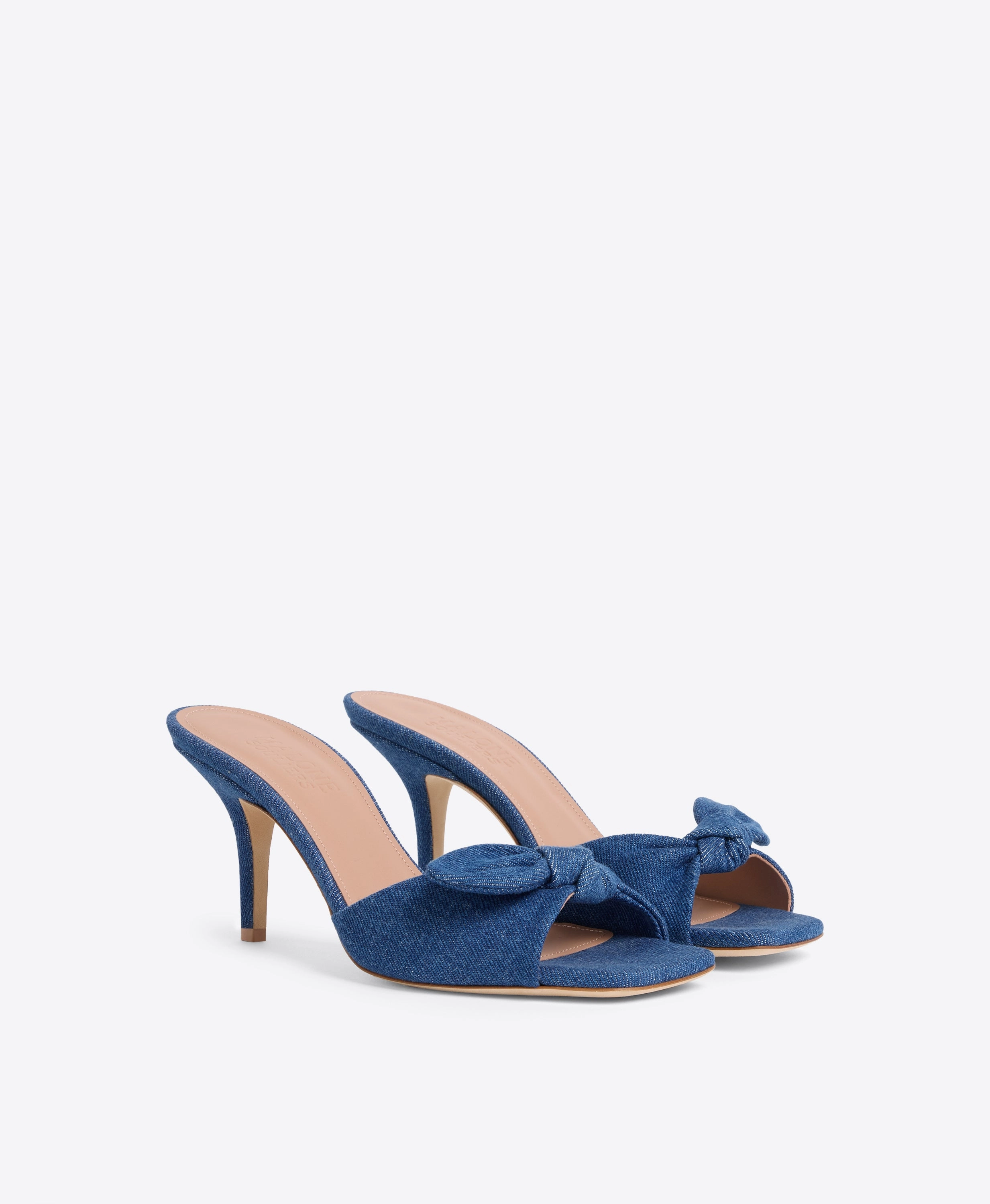 Vargas 70 Blue Denim Heeled Sandals
