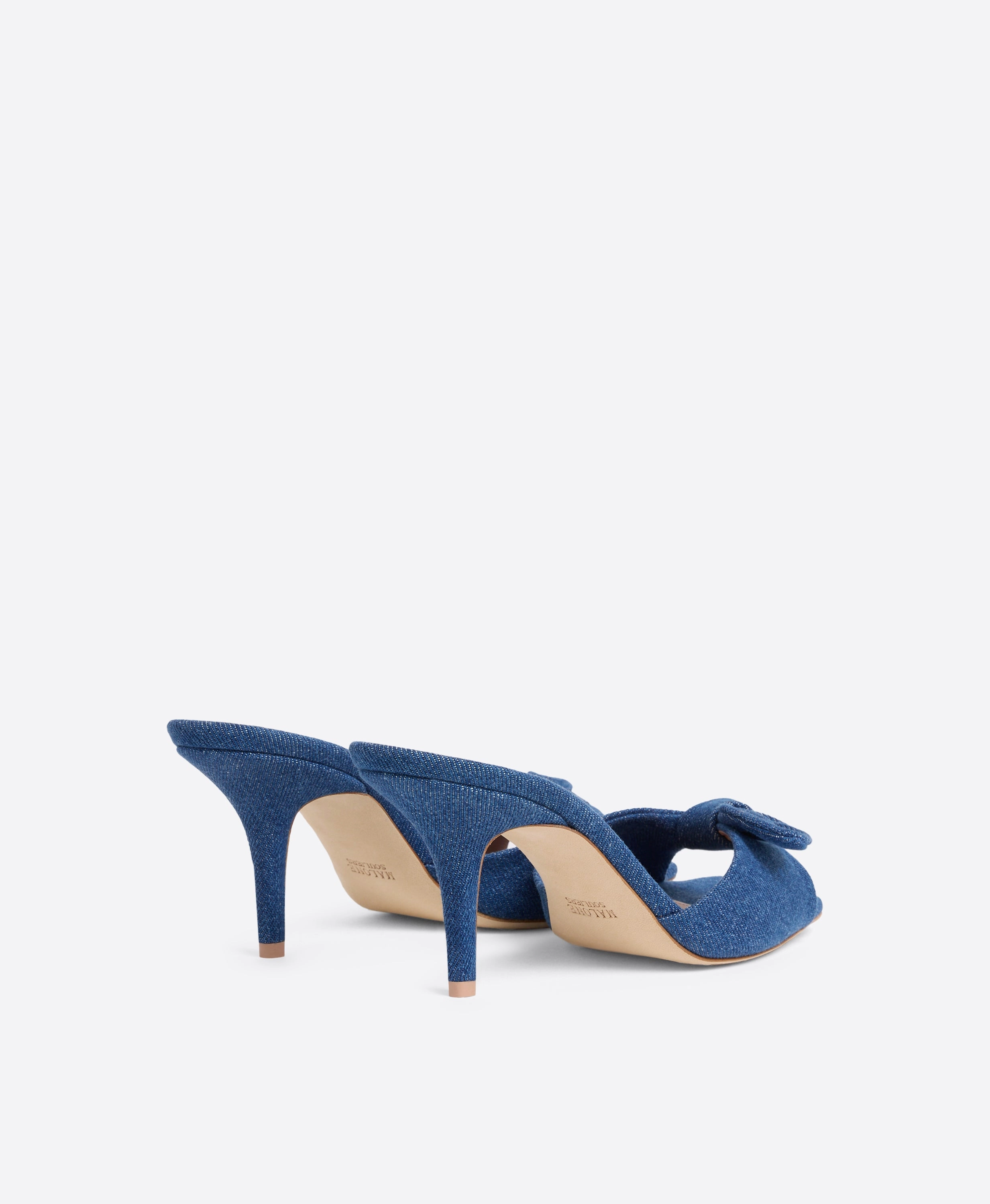 Vargas 70 Blue Denim Heeled Sandals