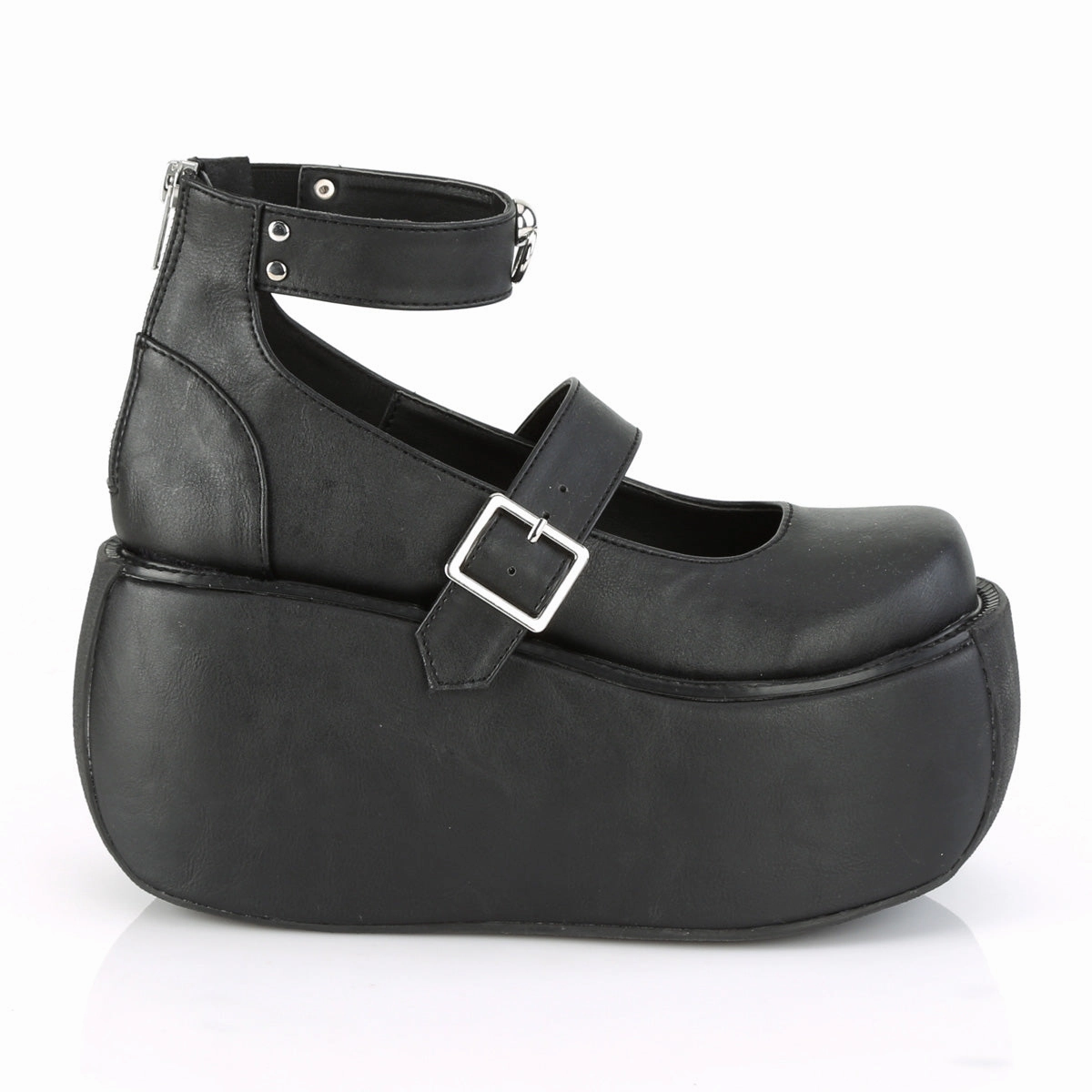 VIOLET-32  Black Vegan Leather