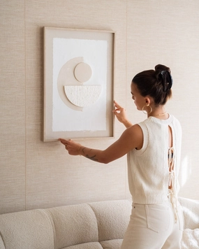 Wall Art Abstract Beige