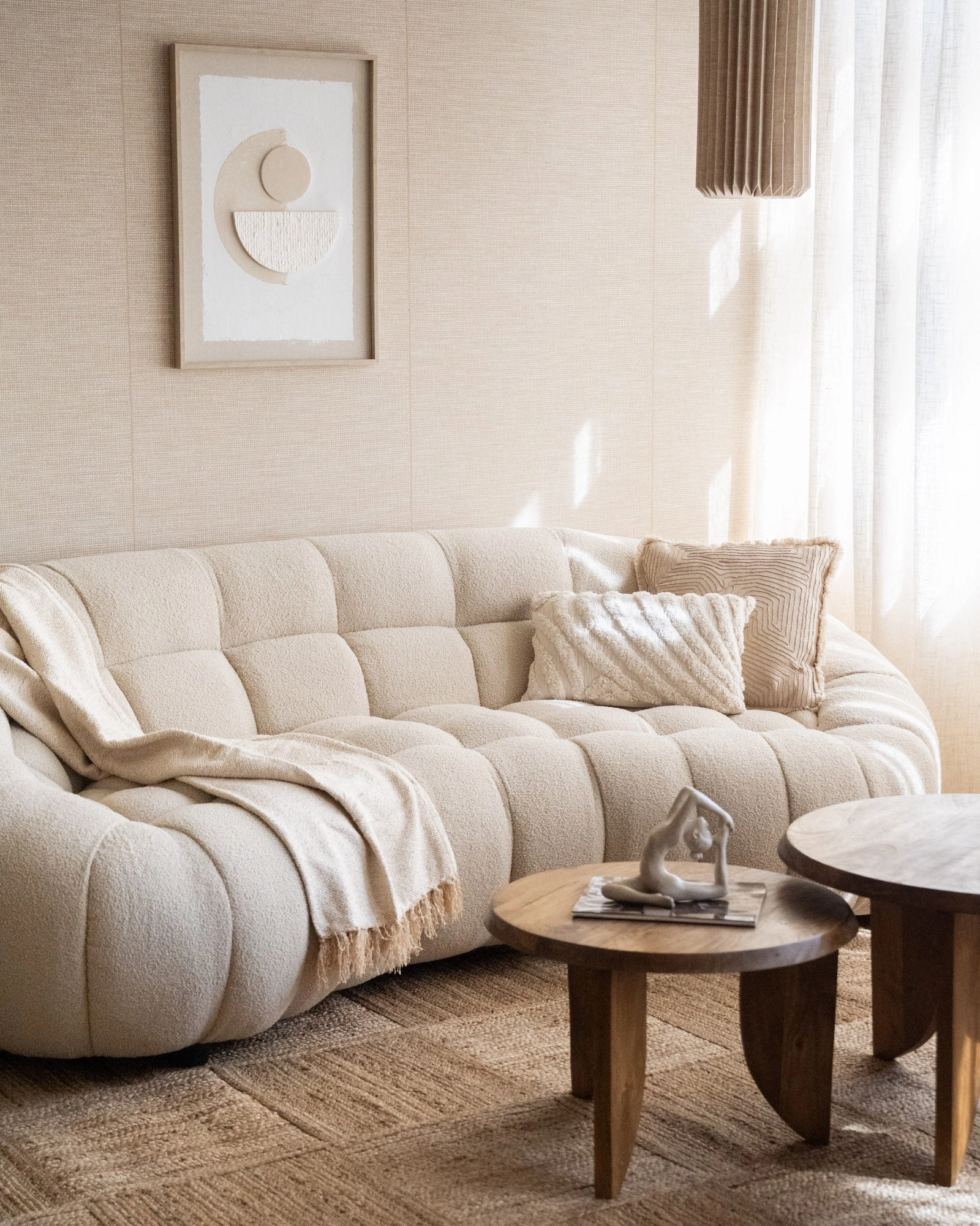 Wall Art Abstract Beige