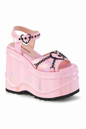 WAVE-09 Ankle Boot | Hologram Faux Leather
