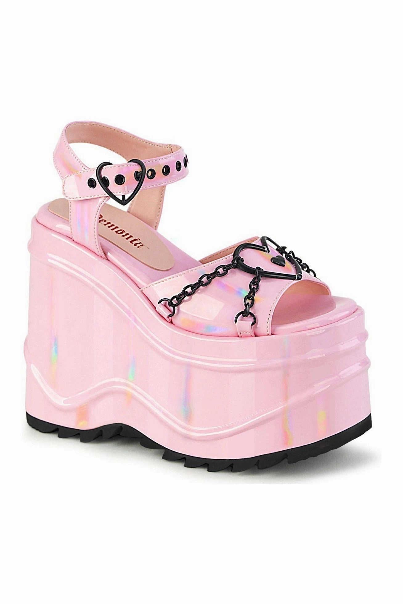 WAVE-09 Ankle Boot | Hologram Faux Leather