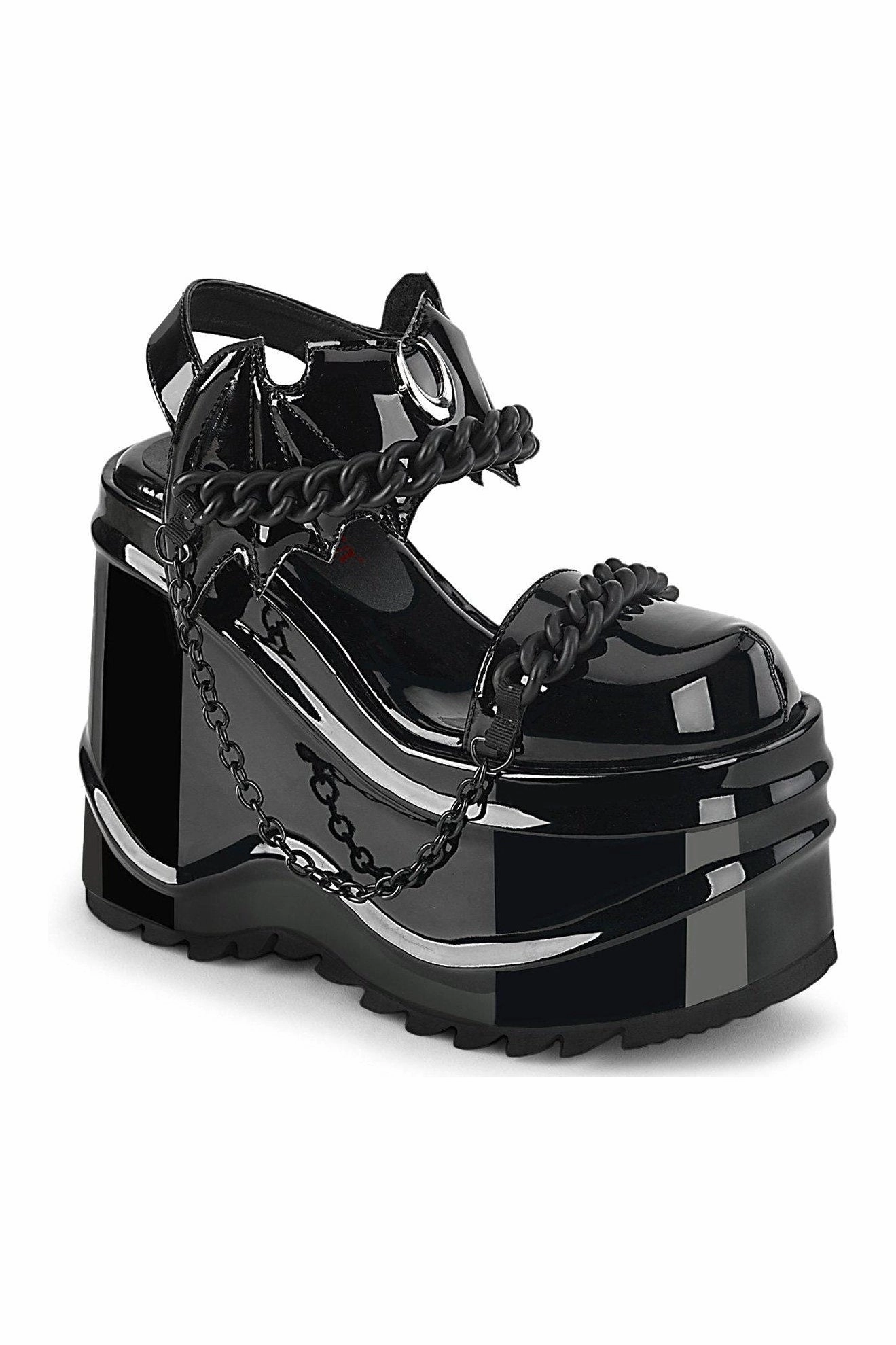 WAVE-20 Ankle Boot | Black Patent