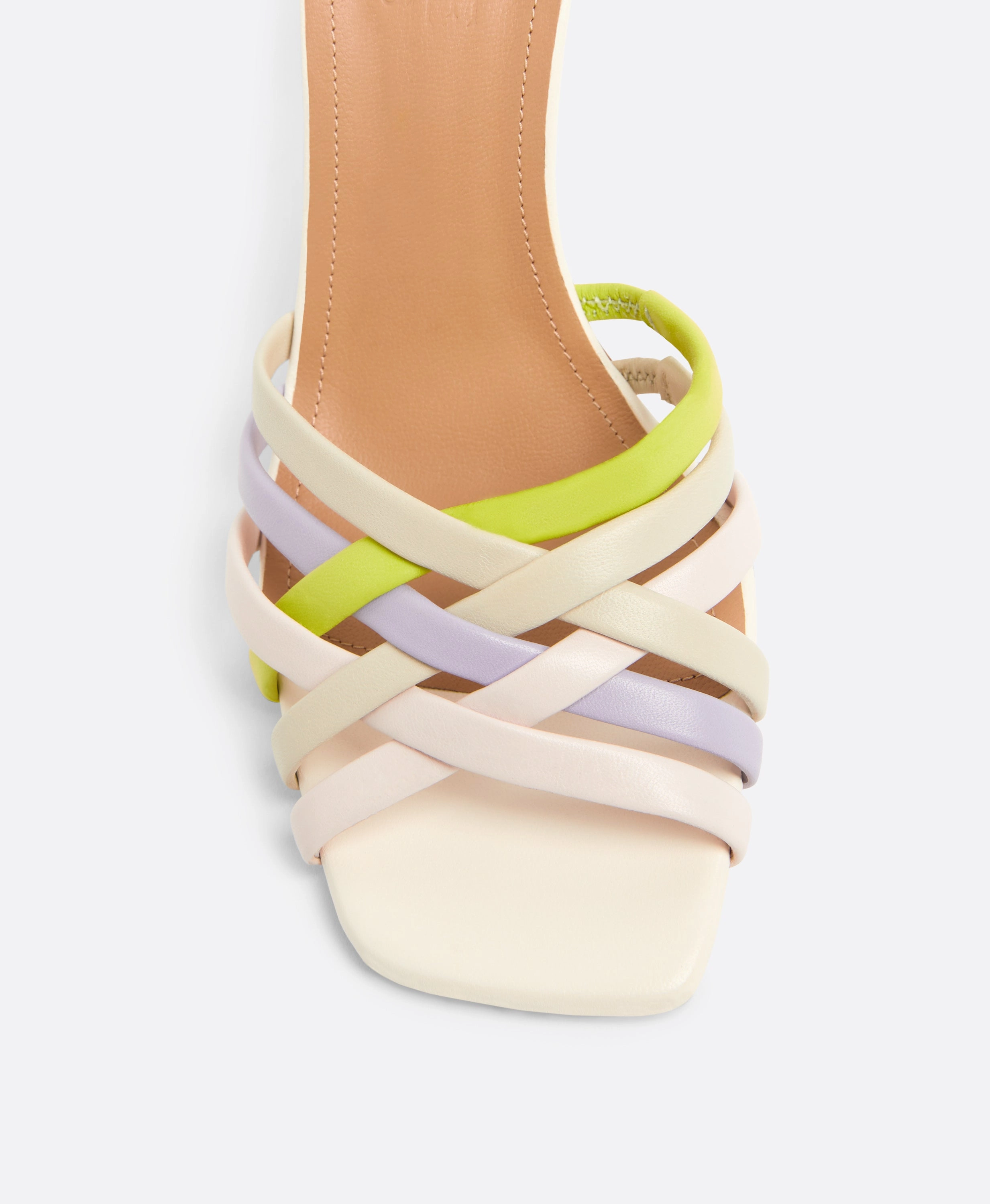 West 90 Multicolour Leather Sandals