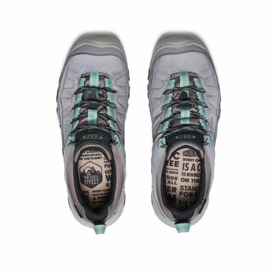 Women's Targhee IV Waterproof Hiking Shoe  |  Alloy/Granite Green