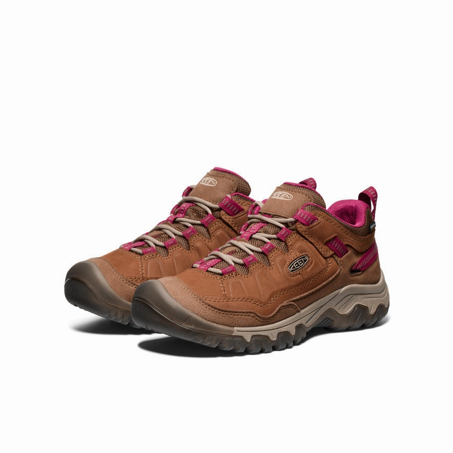 Women's Targhee IV Waterproof Hiking Shoe  |  Bison/Beaujolais