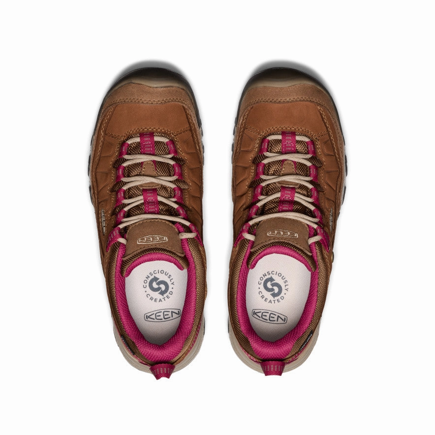 Women's Targhee IV Waterproof Hiking Shoe  |  Bison/Beaujolais