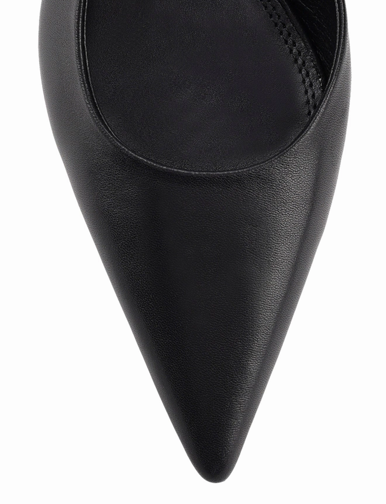 Yoselyn Dorsay Slingbacks - Black Leather